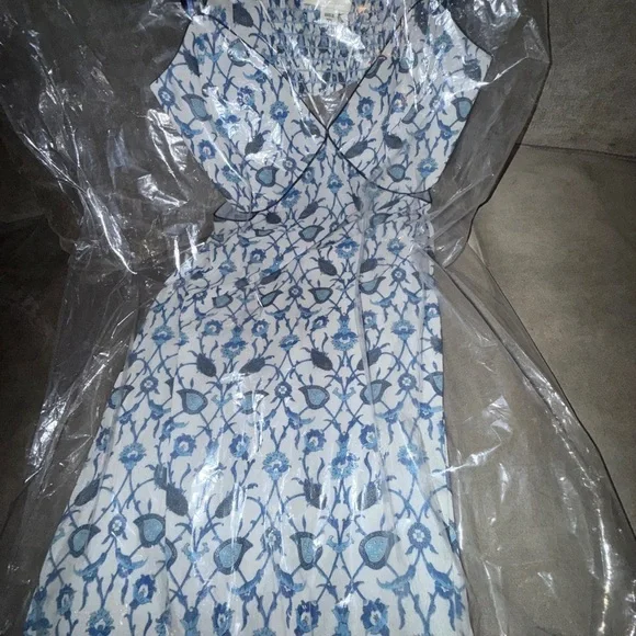NWT | Sachin + Babi Blue Vine Print Heather Dress Size 6 & 10 - Picture 9 of 9